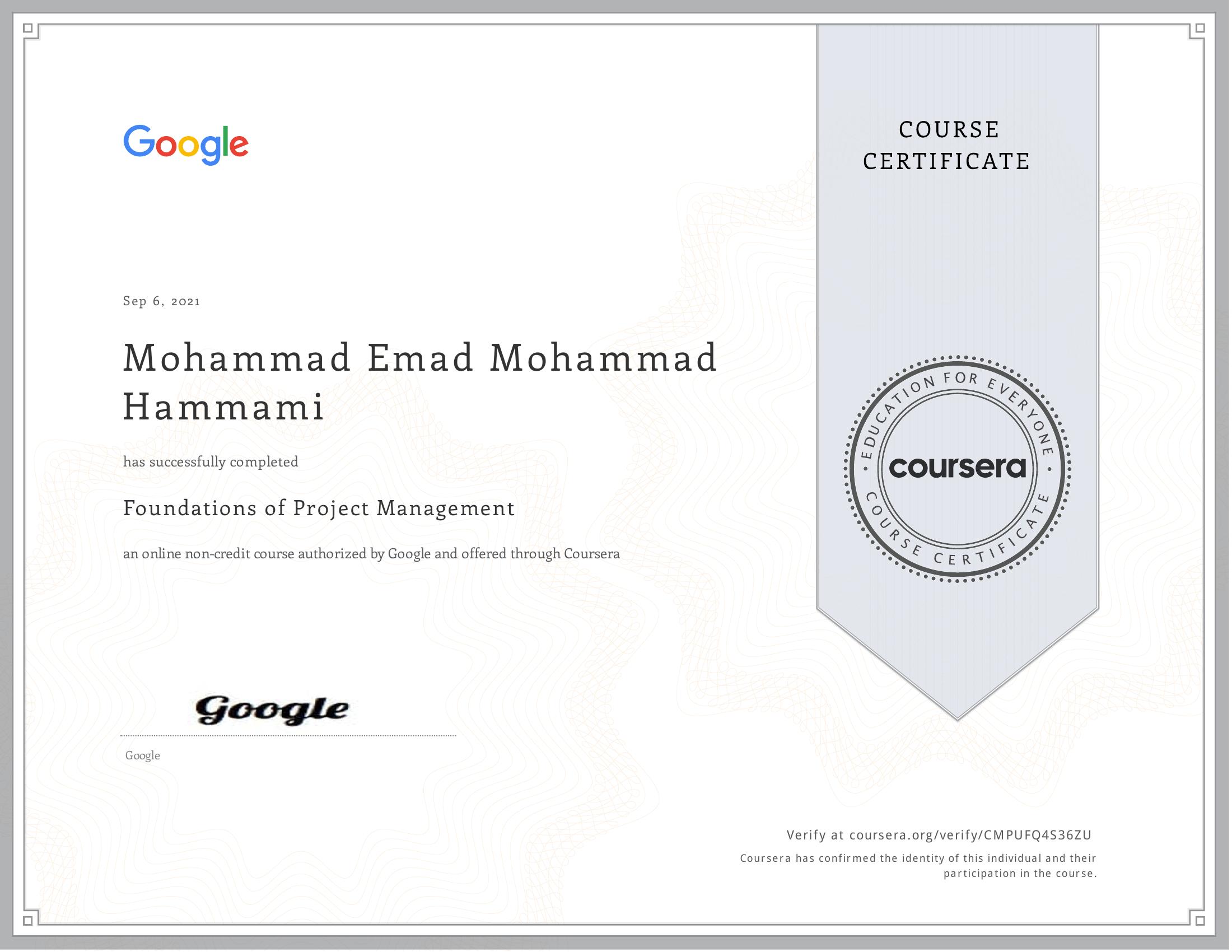Agile Project Management Certificate